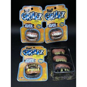 Rap Grillz LOT 6 Ja-Ru Jokes And Gags Funny Teeth No. 5220 Halloween Party